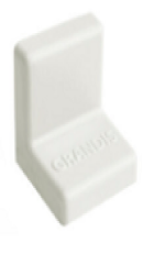 Уголок метал. с пластик.крышкой 25х25 Белый,компл (001-000062)